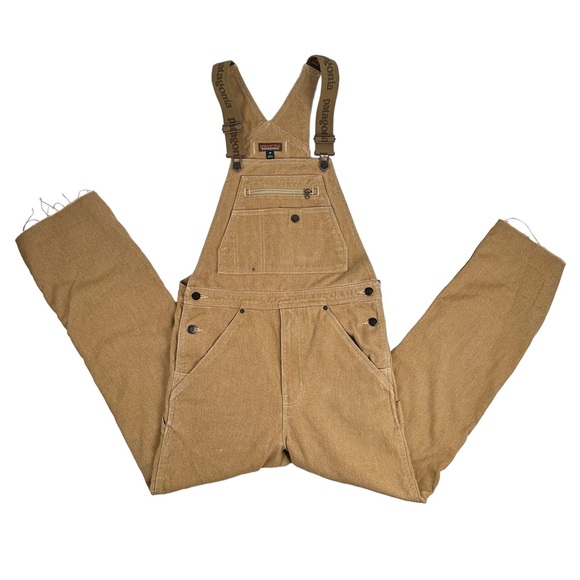 Patagonia Other - Patagonia Double Knee Men's Iron Forge Hemp Canvas Bib Overalls Brown Size 28
